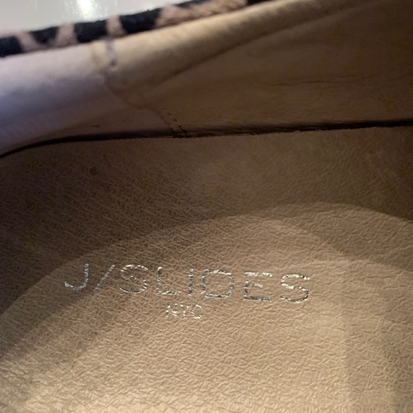 J slides leopard print leather platform sneakers - Picture 7 of 8